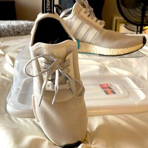 Adidas original women’s NMD White/baby blue- turquoise